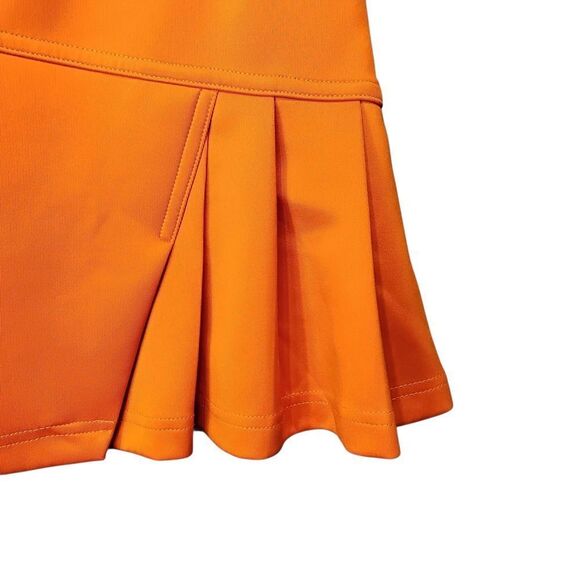 PGM (Pro Golf Masters) Orange Asymmetrical Pleated Golf/Tennis Skort - Size 30 - Picture 5 of 14